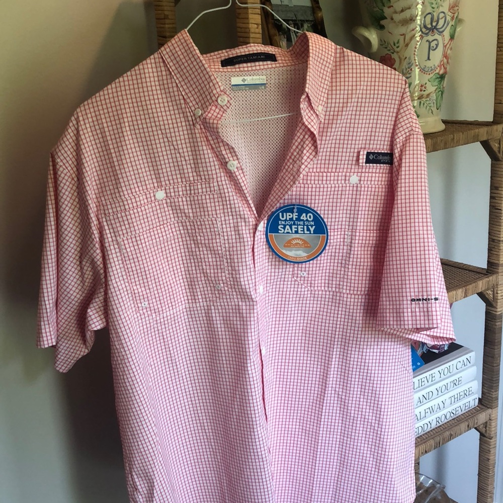 Columbia PFG short sleeve button down